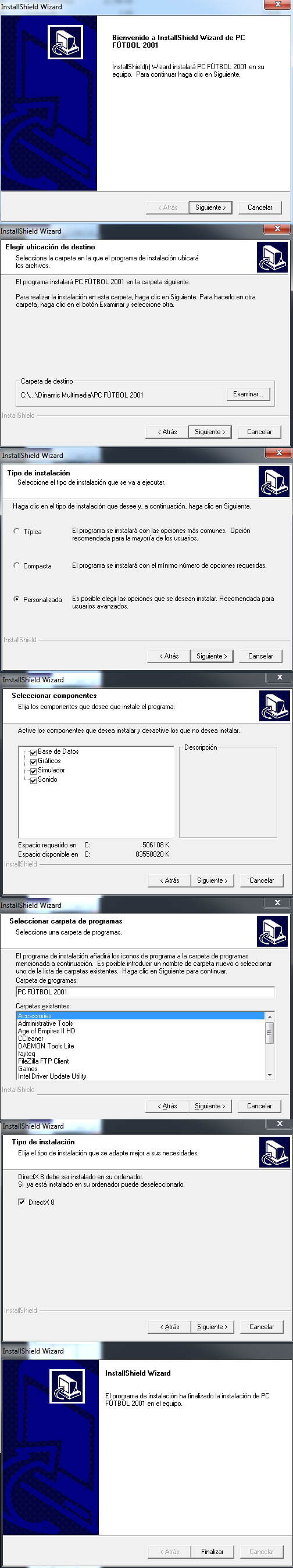 Imagen tutorial PC Futbol 2001 plantillas actualizadas 05