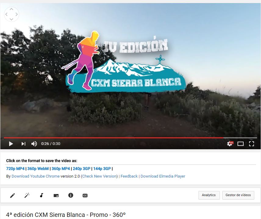 Descargar vídeos Youtube 360º 03