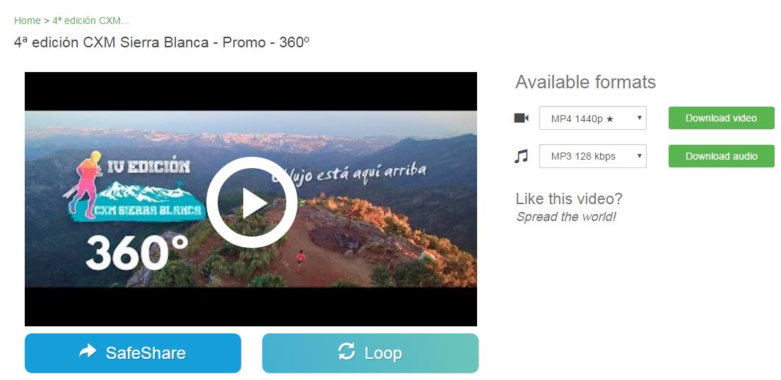Descargar vídeos Youtube 360º 04