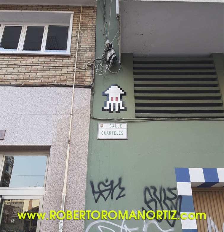Foto de un Invader en Málaga