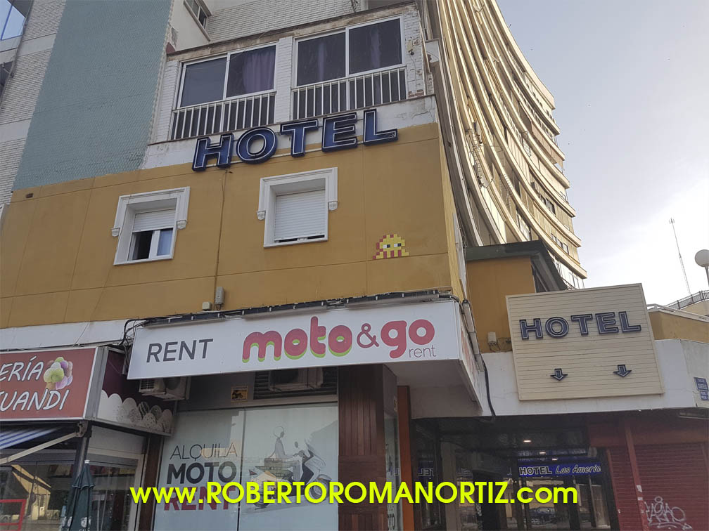 Foto de un Invader en Málaga