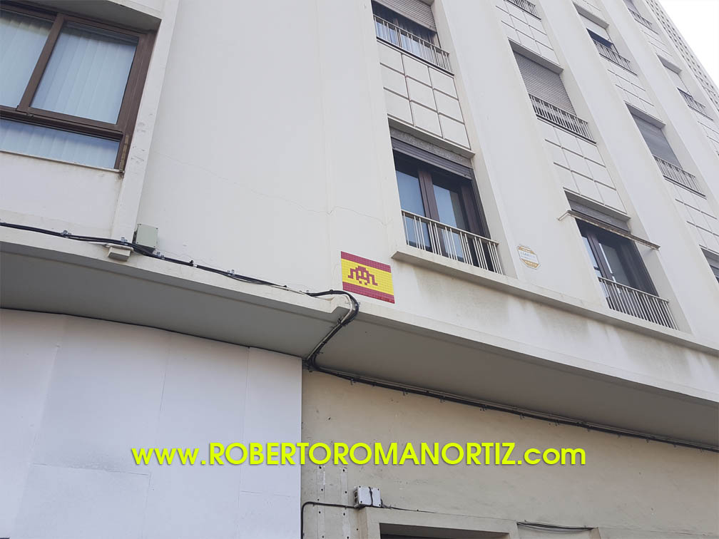 Foto de un Invader en Málaga