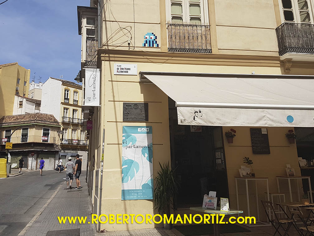Foto de un Invader en Málaga