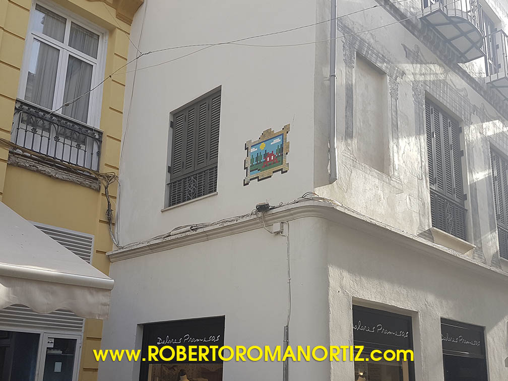 Foto de un Invader en Málaga