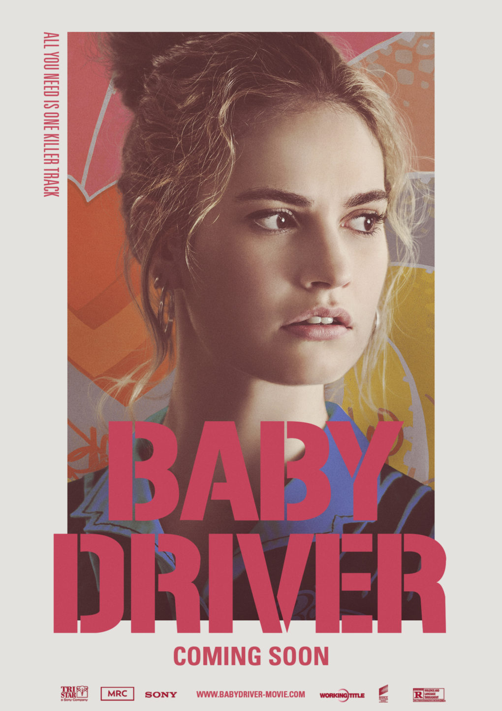 Cartel alternativo de personaje de "Baby Driver".
