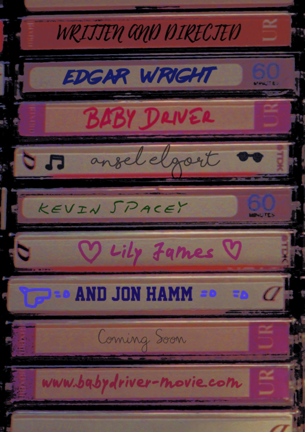 Cartel teaser alternativo de personaje de "Baby Driver".