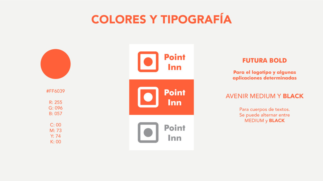 Manual de identidad corporativa 'Point Inn'