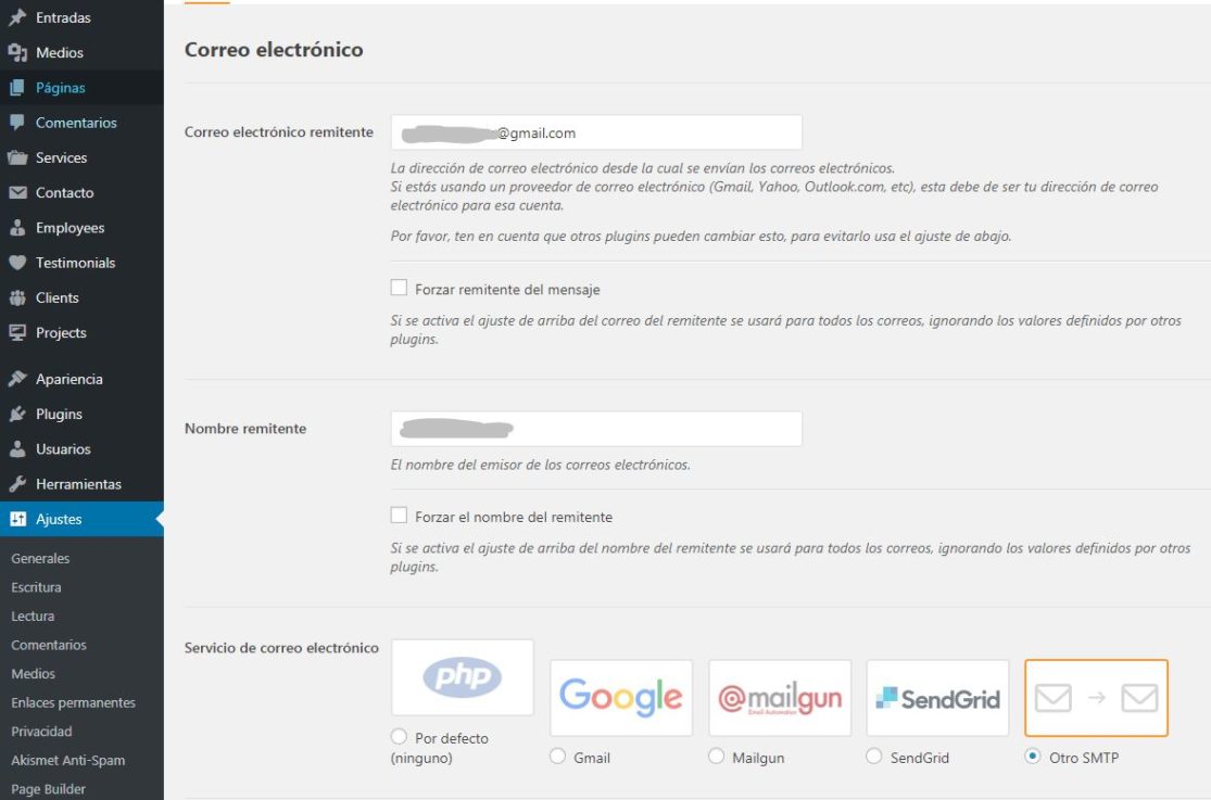 Cómo recibir en Gmail un mensaje vía Contact Form 7